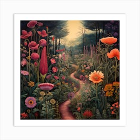 Into The Garden Art Print