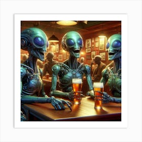 Alien Banter Art Print