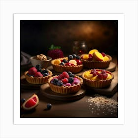 Fruit Tarts Art Print