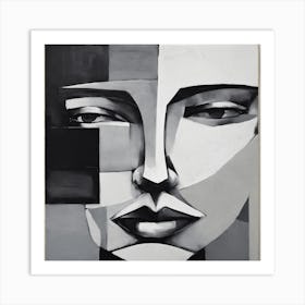 Abstract Face Art Print