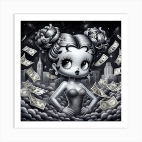 Money Girl 5 Art Print