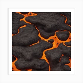 Lava Flow 6 Art Print