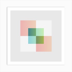 Squares Block 9 Art Print