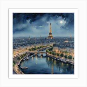 Urban Parisian Beauty Paris: A Modern Fairytale Art Print