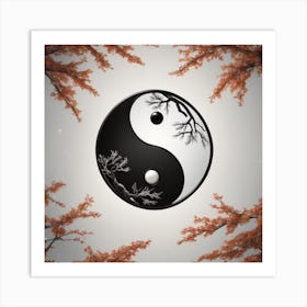 Yin Yang Symbol Art Print