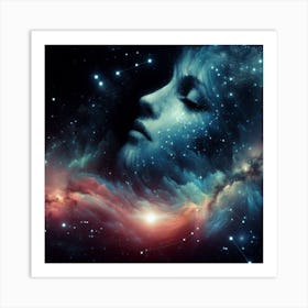 She is made of stars Art Print