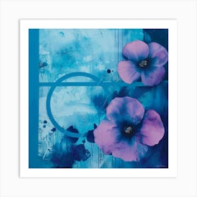 Purple flowers Art Print