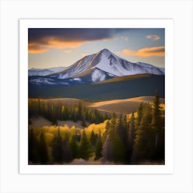 SUNBURST HAHN'S PEAK COLORADO Art Print