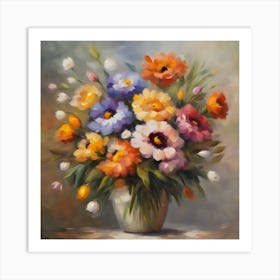 Flowers In A Vase 20 Art Print