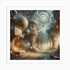 Futuristic City 49 Art Print