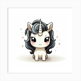 Cute Unicorn 562 Art Print