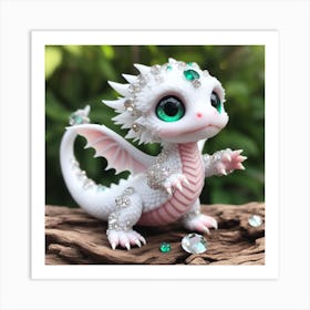 White Dragon 3 Art Print