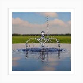 Water Droplet 1 Art Print