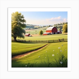 Farm Landscape 27 Art Print