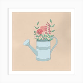 Water Me And Watch Me Grow Square Art Print