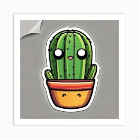 Cactus Sticker 3 Art Print