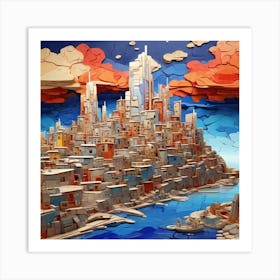 Paper City Art Print