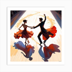 Ballroom Dancers Art Print