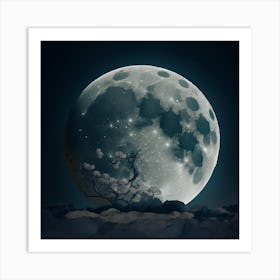 Full Moon Art Print