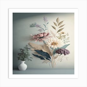 Floral Wall Art Art Print