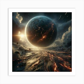 Planet In Space Art Print