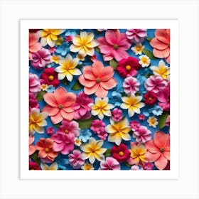 Hawaiian Flowers 1 Art Print