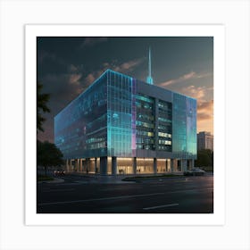 Futuristic Office Building 1 Art Print