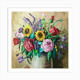 Flowers In A Vase 5 Art Print