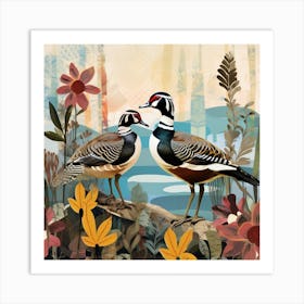 Bird In Nature Wood Duck 3 Art Print