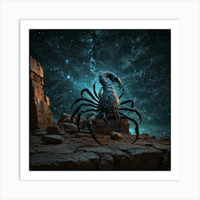 Scorpion In Space 1 Art Print