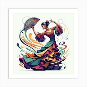 Flamenco Dancer 3 Art Print