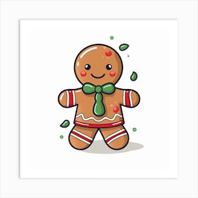 Gingerbread Man 10 Art Print