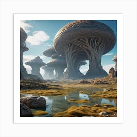 Fungus Landscape 1 Art Print