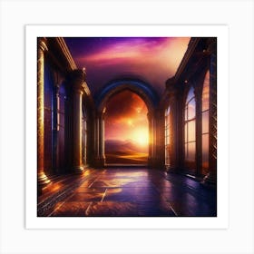 Room With Arches Art Print