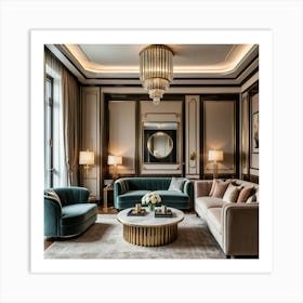 Luxe Living Room Art Print