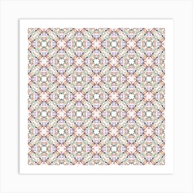 Abstract Floral Pattern 1 Art Print