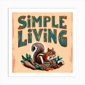 Peaceful Squirrel Poster