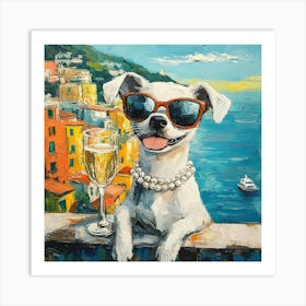 Whimsical Dogs 70 Art Print