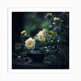 Firefly Moody Flora Depths Dark, Atmospheric Floral Scenes With A Mysterious Feel 3 Poster