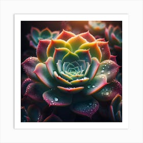 Succulent Flower 1 Art Print