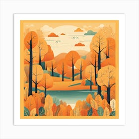 Autumn Landscape 8 Art Print