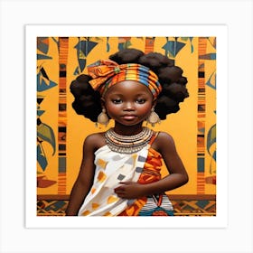 African Girl Art Print
