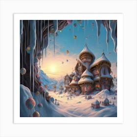 mountain village, 10 Art Print