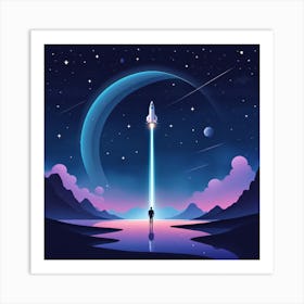 Spaceship Art Print