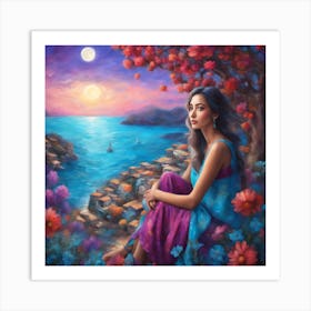 Dreaming of the Moon Art Print