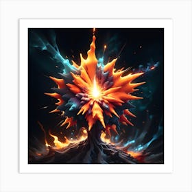 Fire And Flames Art Print