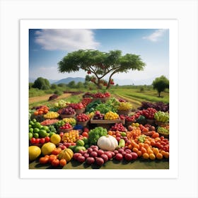 Fruit And Vegetables Art Print