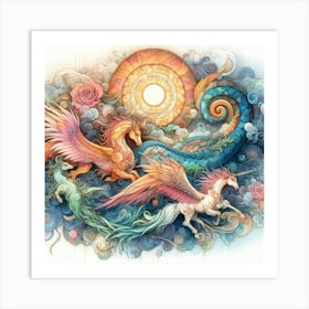 Fabled Beauties 15 Art Print