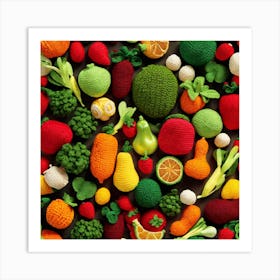 Crocheted Fruit 0 Art Print