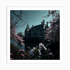 Cherry Blossoms In Bloom Art Print